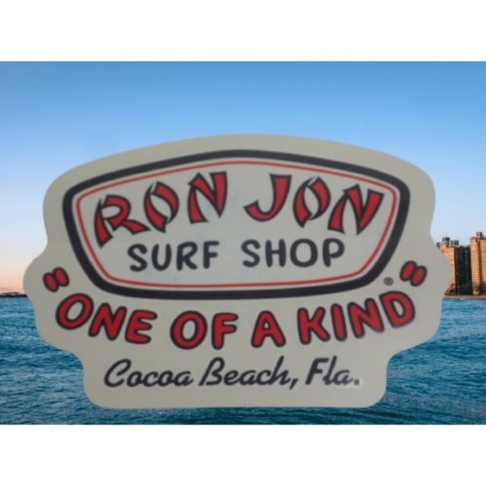 New Ron Jon Surf Shop One of a Kind Cocoa Beach FLa Sticker Decal